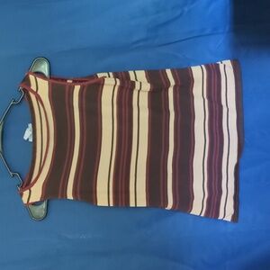 Pierre Cardin Small Striped Sleeveless Top